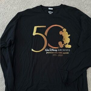 Disney Archives Black Long Sleeve Shirt